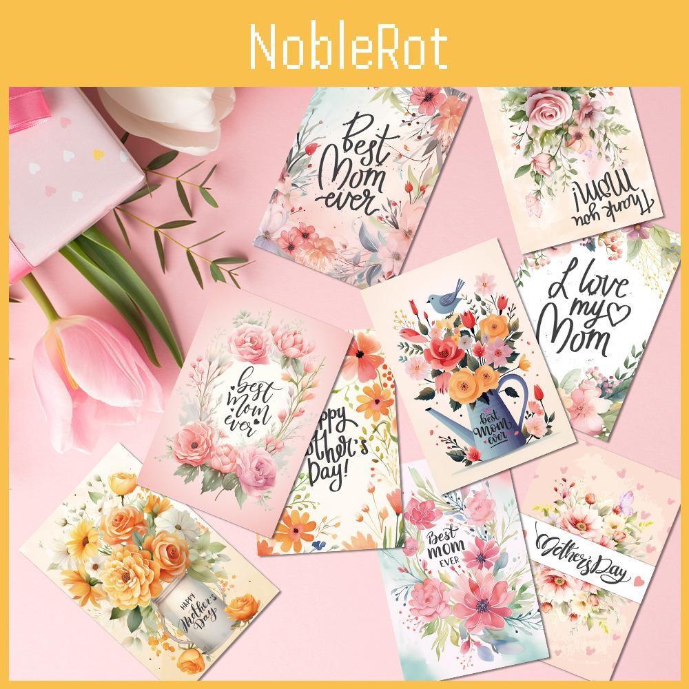 Day Theme Mother Flower Pattern Postcard Party Invitation Card For Prop Party
