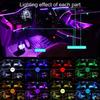 Neon Car LED Interior Lights RGB Ambient Light Fiber Optic Kit With APP Wireless Control LED Auto Atmosphere Decorative Lamp