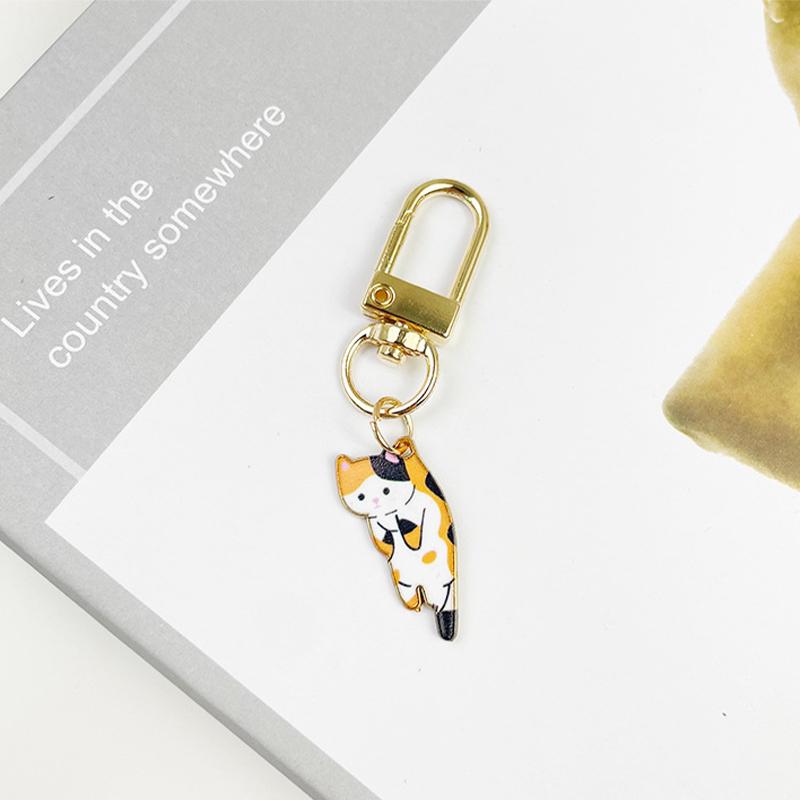 Cartoon Cute Cat Kitten Keychain Kawaii Pet Paw Claw Pendant Keychains