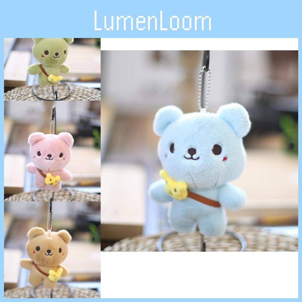 Cute Bear Plush Toy Keychain Adorable Teddy Bear Bag Accessory Soft Stuffed Animal