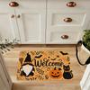 1pc Pack, 2D Flat Printing, Halloween Welcome Entrance Doormat, Perfectly Suitable for Holiday Dining and Home Decor, Indoor/outdoor Party Decoration,