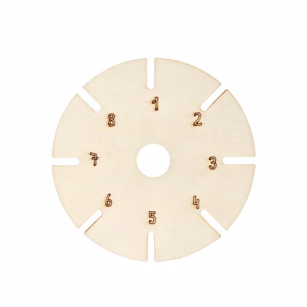 

Wooden Round Bracelet Knitting Kumihimo Disc Tray Braided Rope Knot Knitting Weaving Jewelry Desgin Board