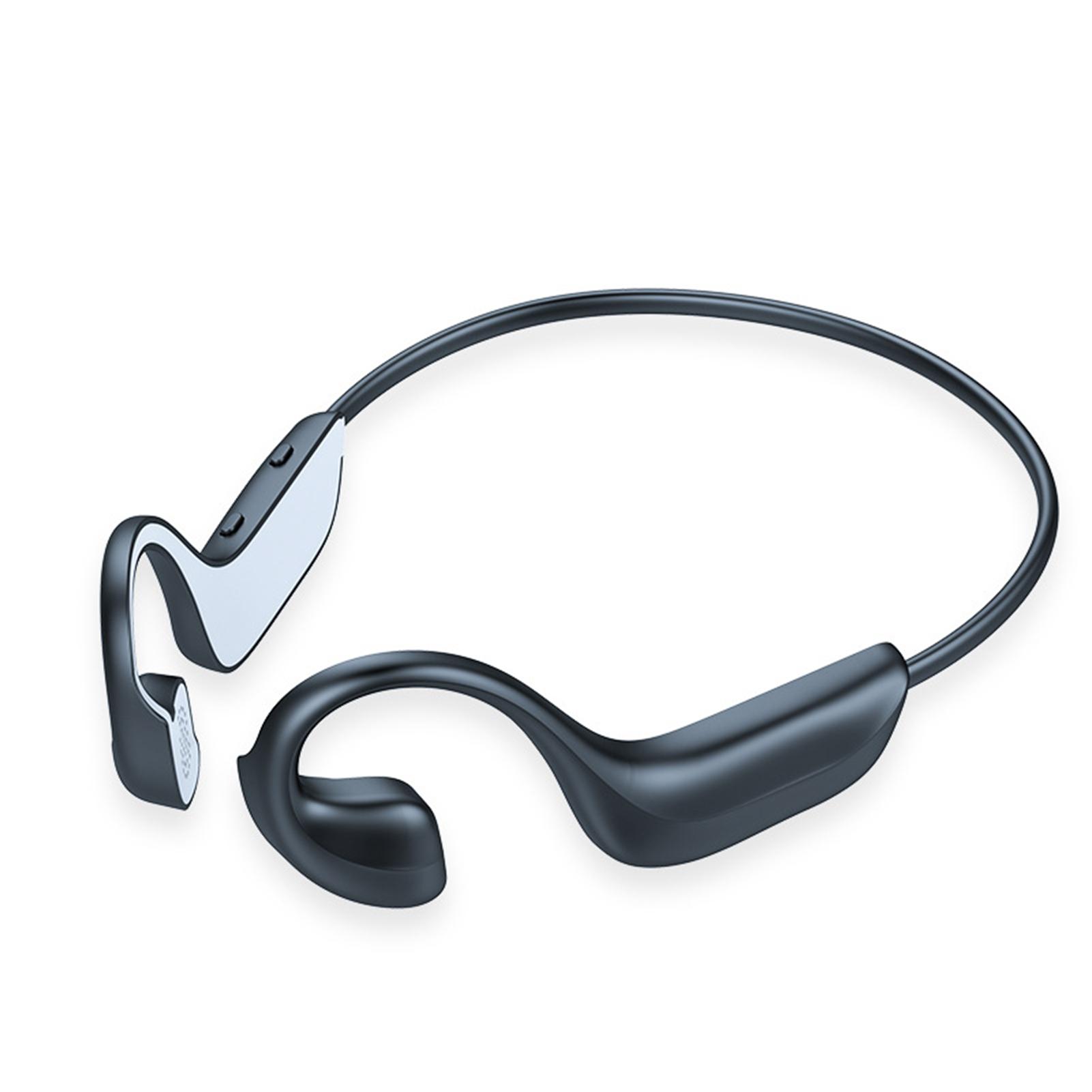 

Bone conduction Bluetooth 5.1 headset with gym stereo HD microphone чёрный