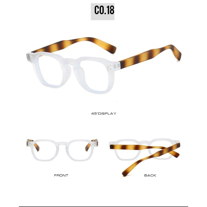 Fashion Vintage Rivet Round Sunglasses Women Men Luxury Leopard Sun Glasses Anti Blue Light Eyeglasses UV Protection Goggles
