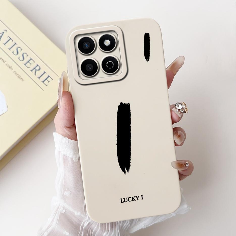 For Honor X7C Case ALT-LX2 Cute Lucky Letters Cover Shockproof Soft TPU Phone Case For Honor 200 Smart HonorX7C Back Cover Coque