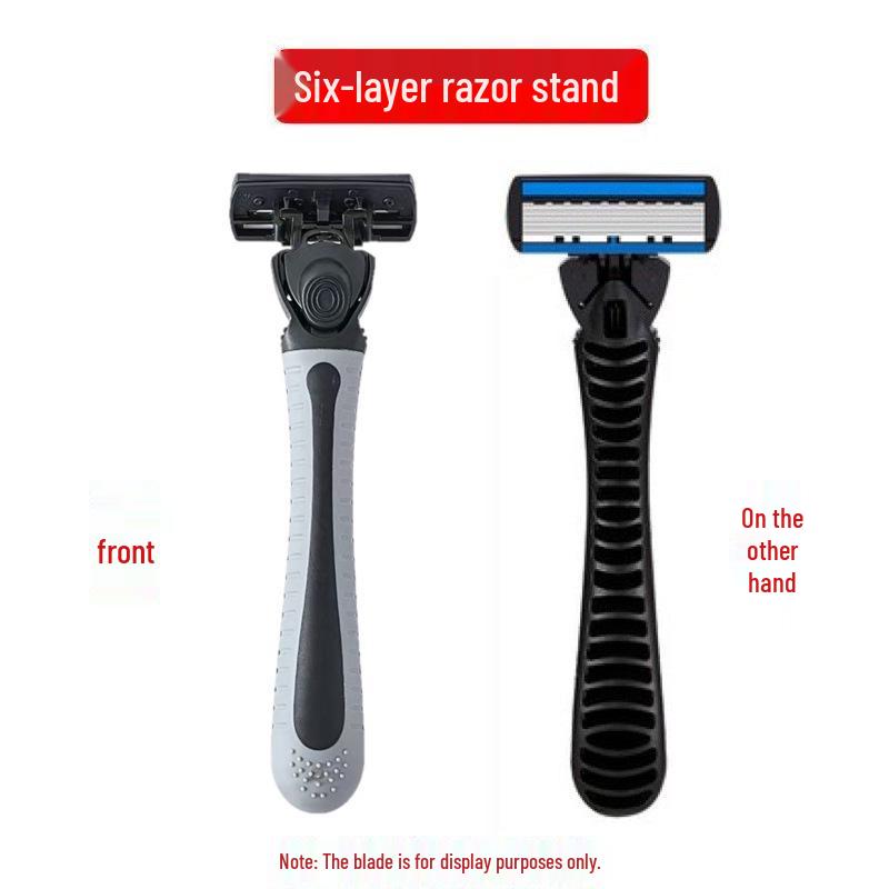 

Мужская бритва с шестью слоями защиты от царапин, изготовленная в Германии - Лезвия из нержавеющей стали 1 Blade Holder чёрный