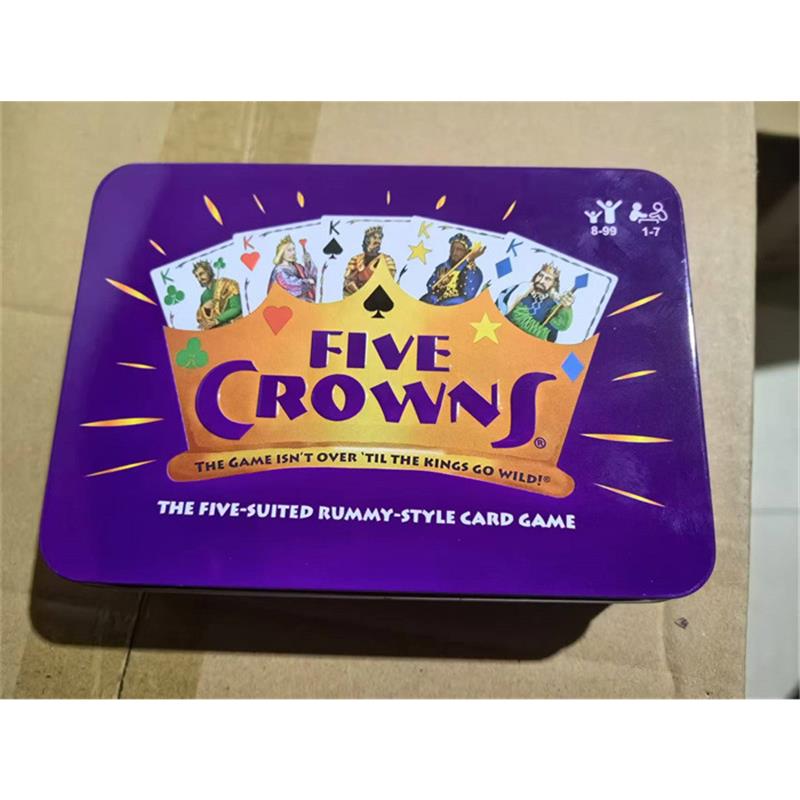 English Version Chess And Card FIVE CROWNS Crown Board Game Card Quiddler Magician Game Toy