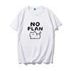 Unisex Tshirt Minimal Cat Graphic Tee Crew Neck Short Sleeve Japanese Style Line Art Kitten Print Soft Casual Daily Top