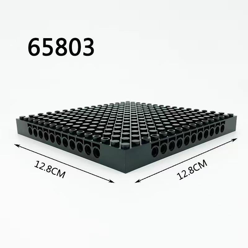 Lego-Compatible 16x16 Brick Plate Base with Holes for Creative Assembly