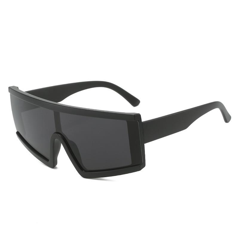 

Ретро Квадратные Оверсайз Солнцезащитные Очки С Защитой UV400 Для Уличных Путешествий И Моды SandBlackFrameGrayLenses