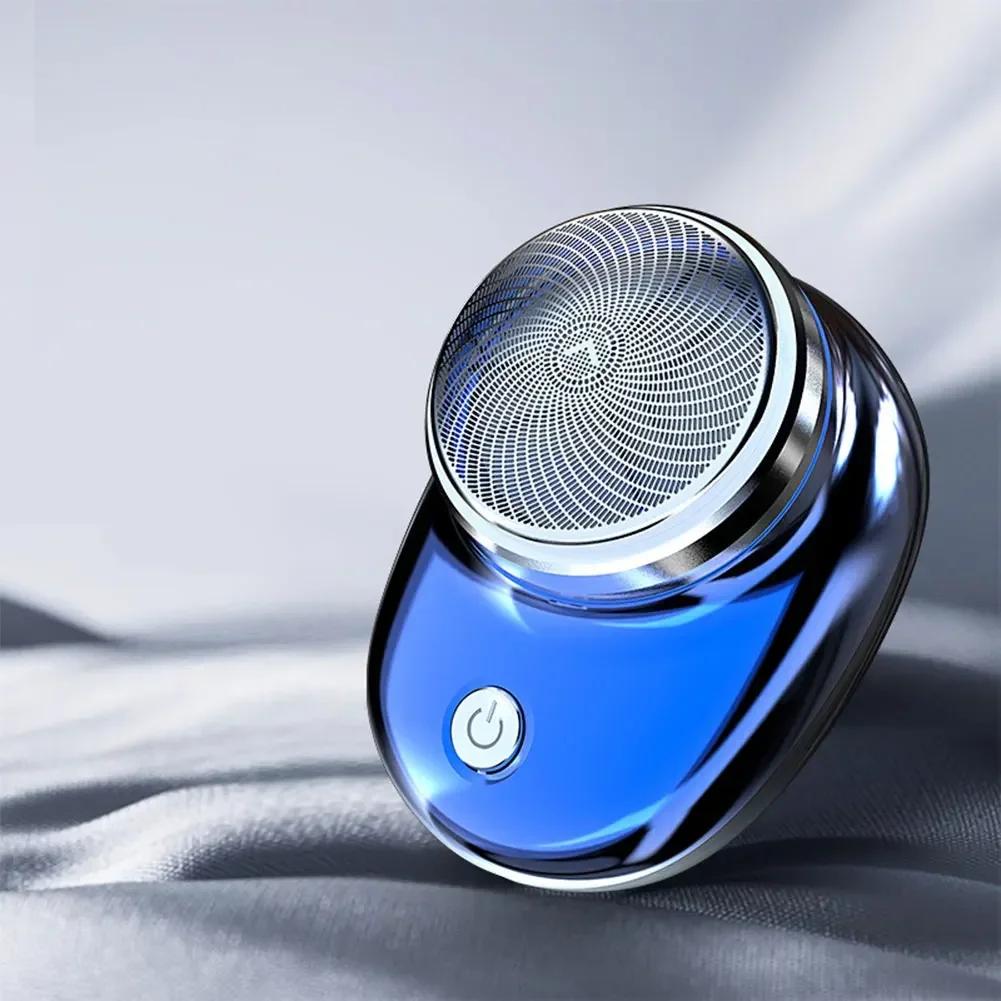 Mini Electric Travel Shaver For Men Pocket Size Portable Travel Car Home Razor Rechargeable Cordless Shaving Face Beard Razor