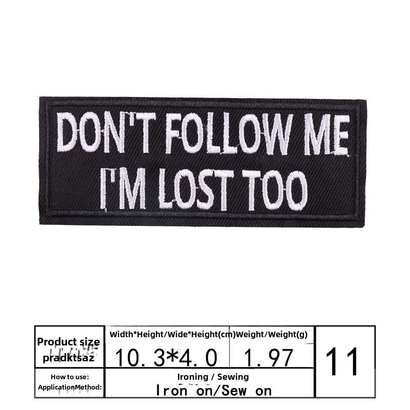 

«Модная вышитая нашивка на ткани с английским текстом для самостоятельного украшения одежды»