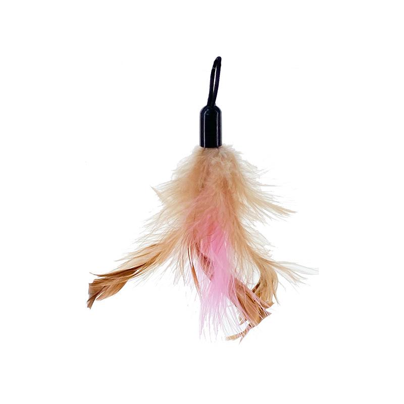 

«Игрушка-колокольчик из проволоки и перьев для прорезывания зубов у кошек — интерактивная металлическая подвесная палка-дразнилка».