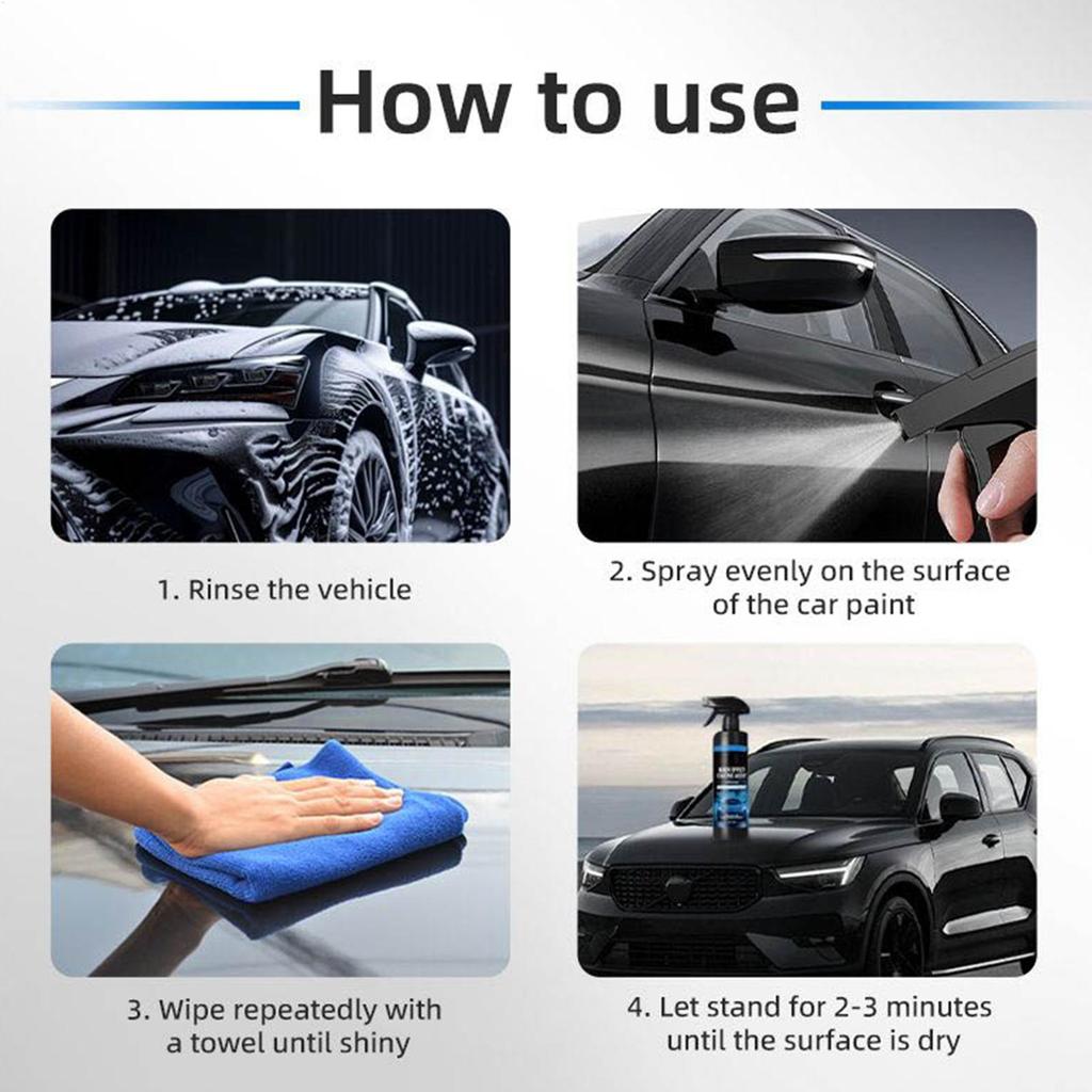 Quick Effect Coating Agent High Gloss Paint Repair Car Paint Polishing Hydrophobic Coating Spray For Marine Windshield Door