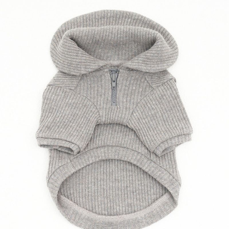 CROOKTHECHIHUAHUA Twinkle Matrosenkragen Strick - Ruhiges Grau