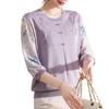 Hodo Women's Elegant Mid-Sleeve Knit T-Shirt