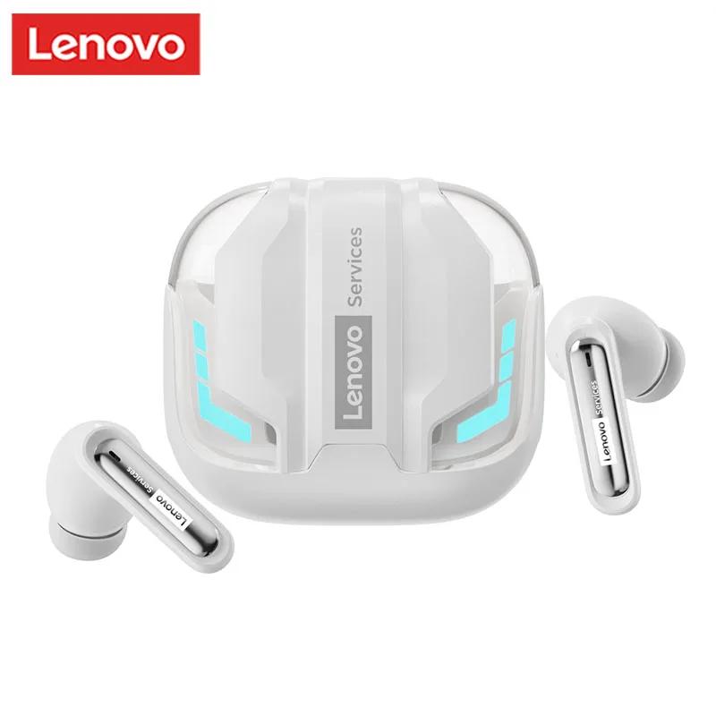 Cuffie da Gaming Wireless Originali Lenovo GT103 Suono Surround 720° Auricolari Bluetooth 6.0 Auricolari Sportivi con Cancellazione del Rumore (ENC) Luce Respiratoria Blu Ghiaccio
