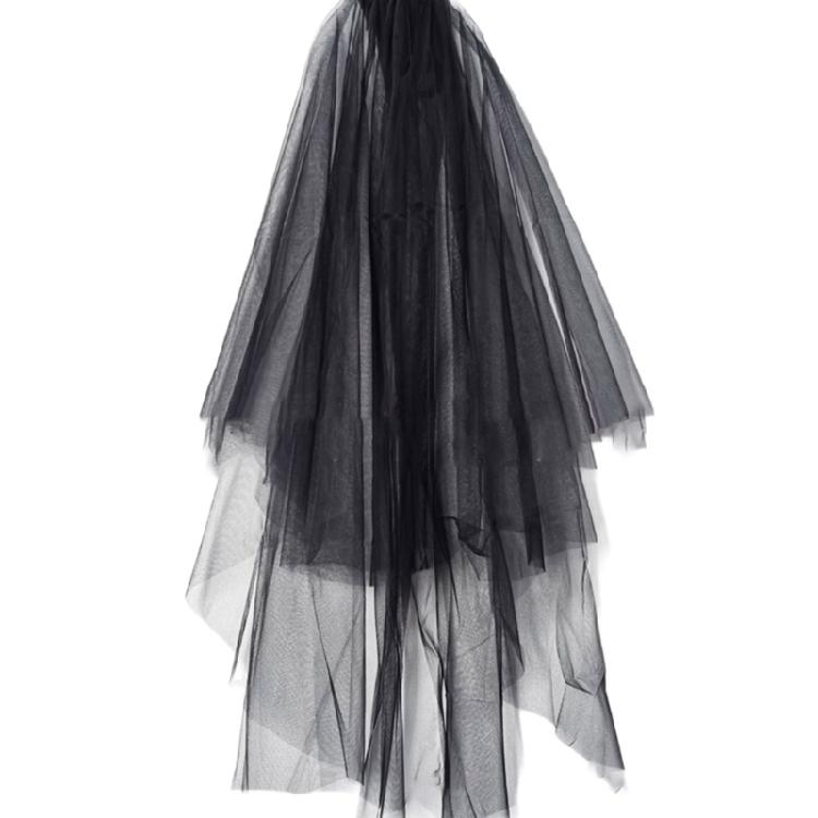 Hochzeitstüll Brautspitzen-Schleier mit Schleife/Blumenbesatz Eleganter Schleier für Brautjungfern