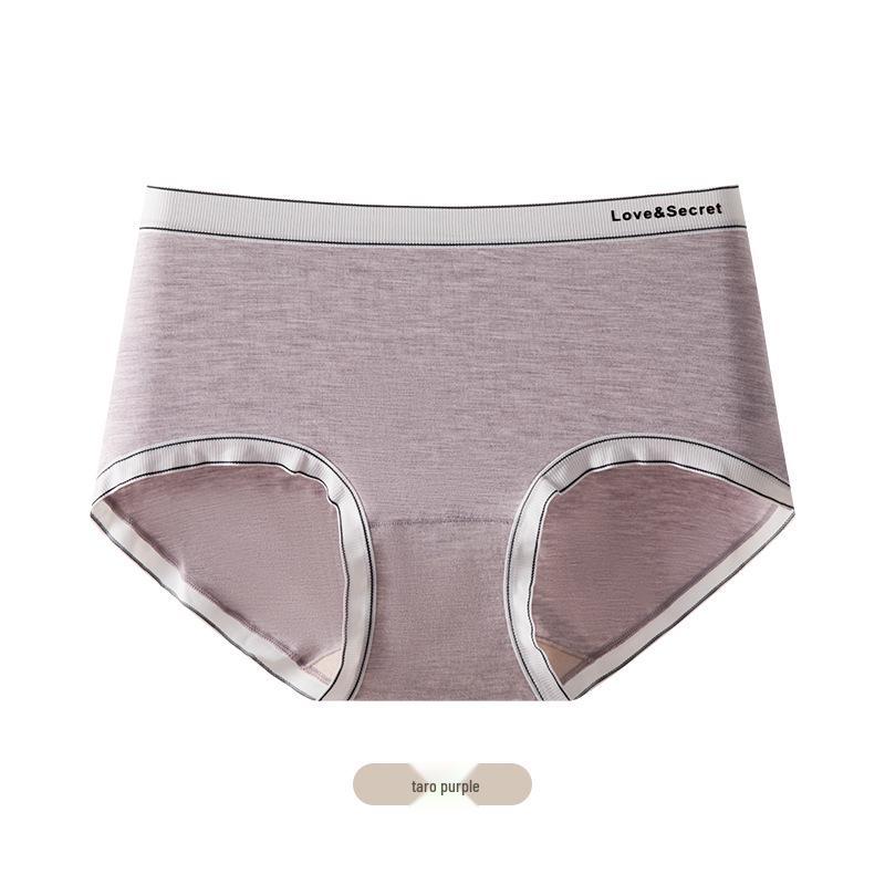 Mid-Waist Modal Girls Underwear - Seamless, Breathable, Skin-Friendly Briefs XL (recommended 90-120 jin)
