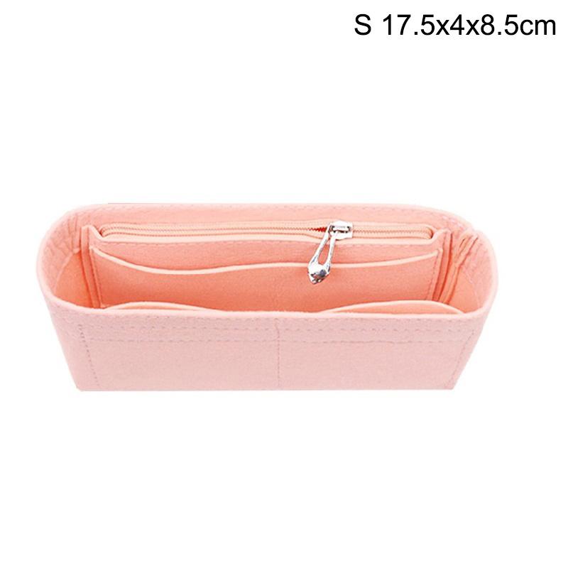 

1 шт. Органайзер-вставка из фетра, Органайзеры для макияжа, Подкладка, идеально подходящая для женских сумок и косметичек 1pc