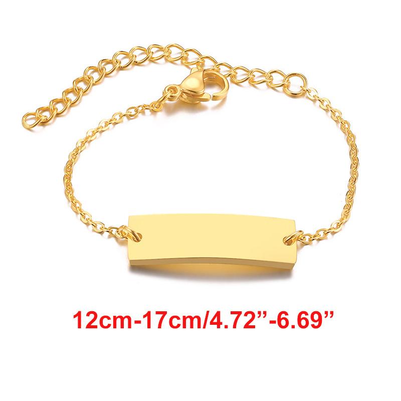 Name Customization Engrave Birth Date Bracelets,Personal Birthday Gift ,Stainless Steel Bracelet