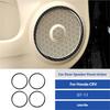 For Honda CRV 2007-2011 Arrival Door Speaker Ring Trim Cover Vent Outlet Fram Carbon Fiber Sticker Interior  Decoration