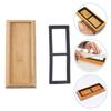 Household Bamboo Whetstone Non-slip Base Fixed Tray Kitchen Home Tool Holder Sharpening Storage Sharpener Stand Grindstone for