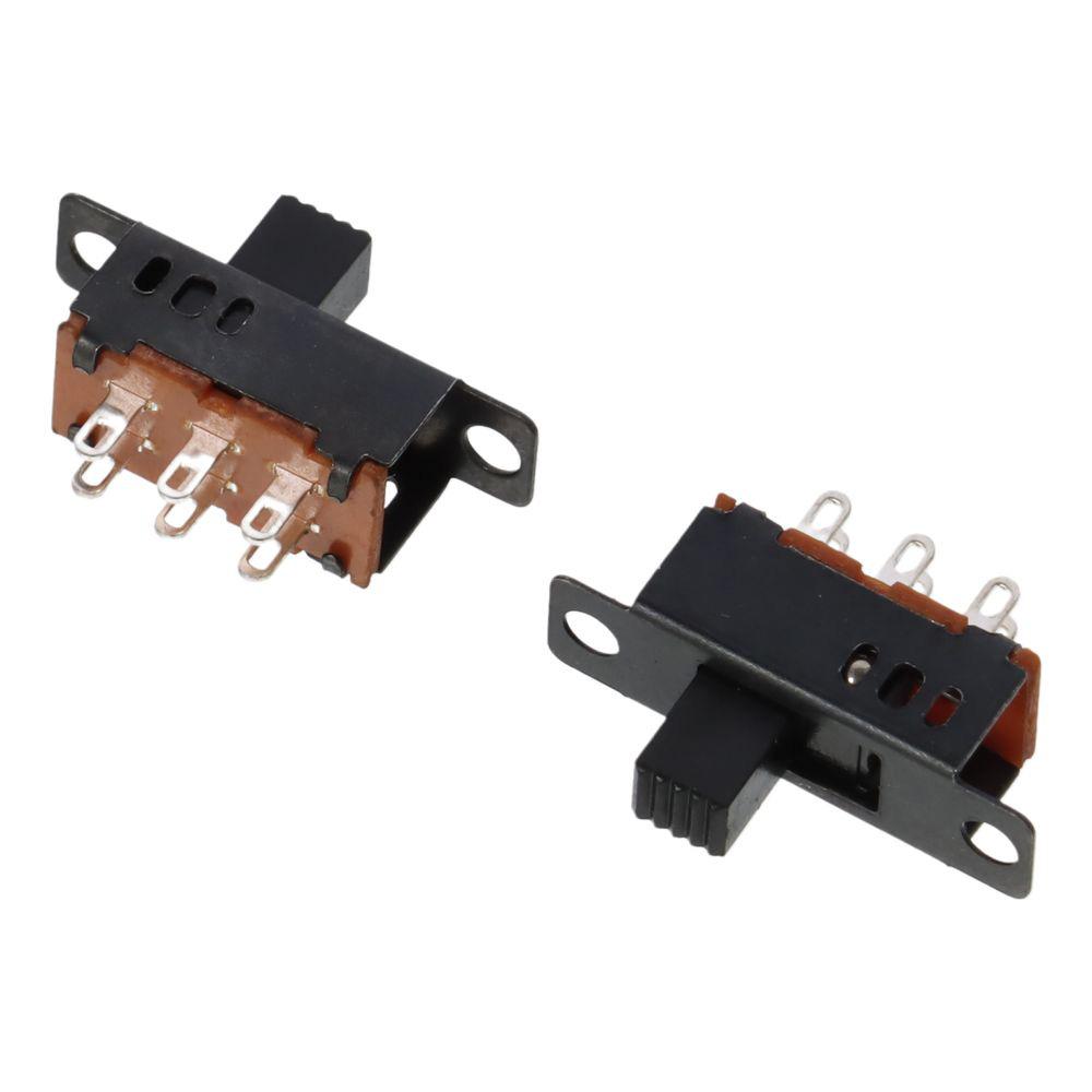 10pcs 6 Pin 3 Position Micro Mini Toggle Switch SS-23D32G6 Panel Mount Slide Switches 6mm 50V 0.5A Vertical Latching
