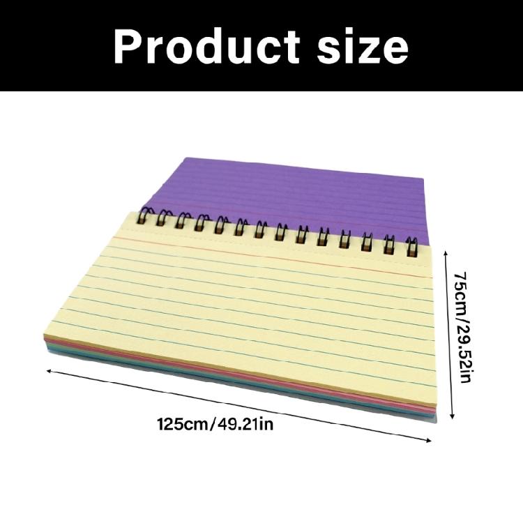 Small Twin-Wire Binding Notebook 50 Sheets Lined Pocket Colorful Notepads Small Wirebound Notepads for Journaling