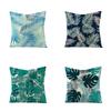 Plant Leaf Linen Pillowcase Car Office Pillowcase