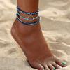 Bracelet Multi-layer Waterproof Alloy Beach Ankle Chain for Gift