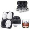 Ice Mold Tray Skull Shape Food Grade Silicone Ice Cube Mold Easy Release Multi-Purpose Ice Cube Tray for Whiskey Cocktails