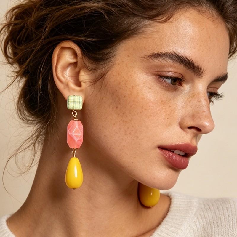Pinkdudu Irregular Teardrop Earrings Fairy Sweet Geometric Dangles Minimalist Elegant Jewelry for Women PD2752