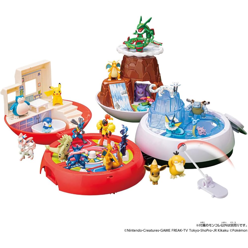 Takara Tomy Pokmon Moncolle Monster Ball Adventure Playset with Expanding Area Features