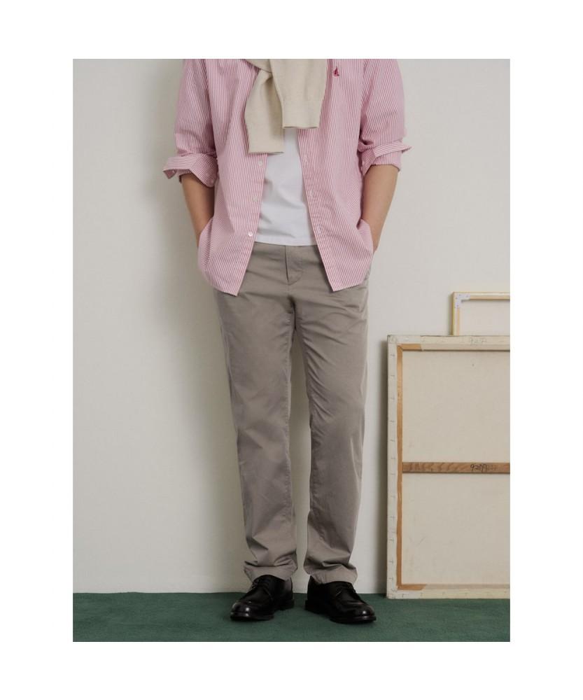 Binpolmen [Essential] Summer Standard Fit Chino Pants Khaki