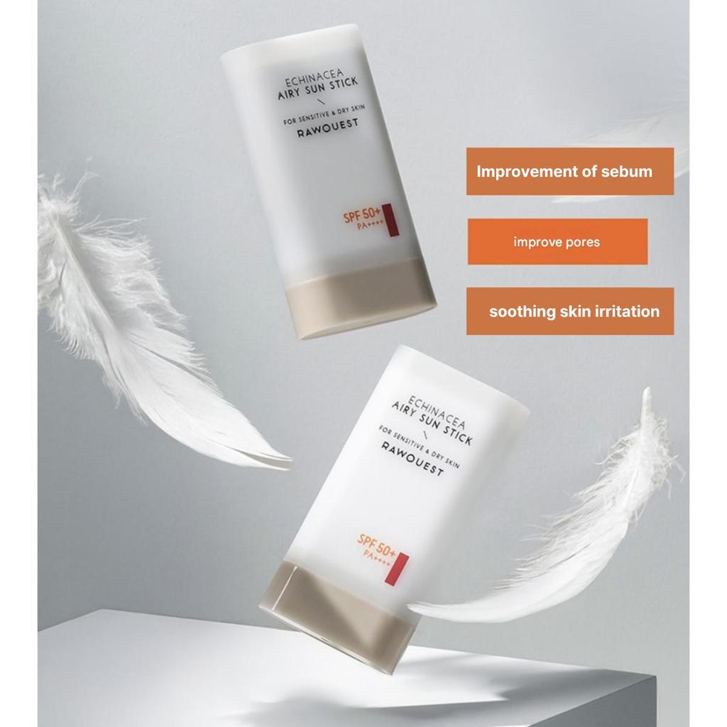[RAWQUEST] Echinacea Airy Sun Stick SPF50+ PA++++, 19g