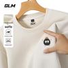 GLM Men's Loose Fit Waffle Knit Crewneck Sweatshirt