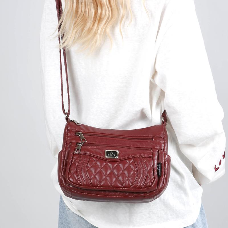 Women's Rhomboid Shoulder Bag Middle-aged Mother Bag