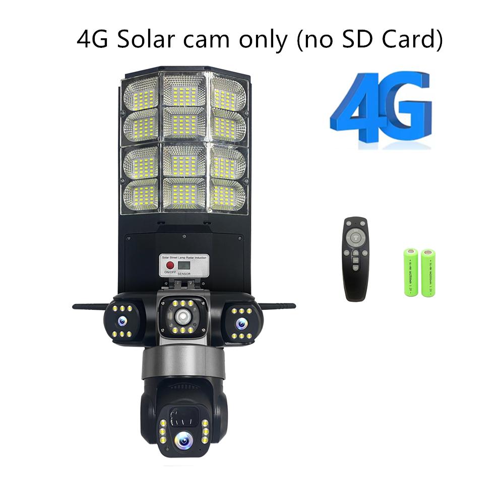 Moniteur Solaire 4G Multifonction Basse Consommation Télécommande Réverbère WIFI Caméra Intelligente Trois Écrans