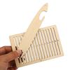 4pcs Wood Weaving Loom Kit Tapestry Comb Included Backstrap Weaving Set  For Adults