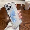 For iPhone 15 Pro Max Case Luxury Gilt Butterfly Clear Silicone Cover For iPhone 14 Pro Max Funda iPhone 13 12 11 16 16E 17 Air