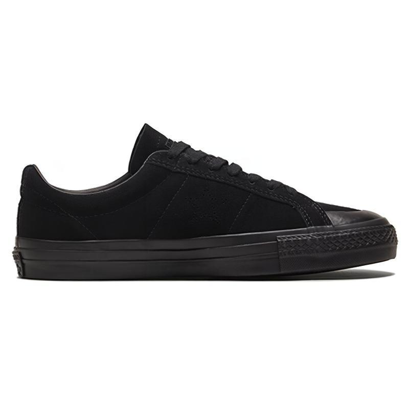 Converse One Star Pro As Retro Casual Anti-Slip Shock Absorption Abrasion Resistant Low-Top Board Shoes Unisex Same Black