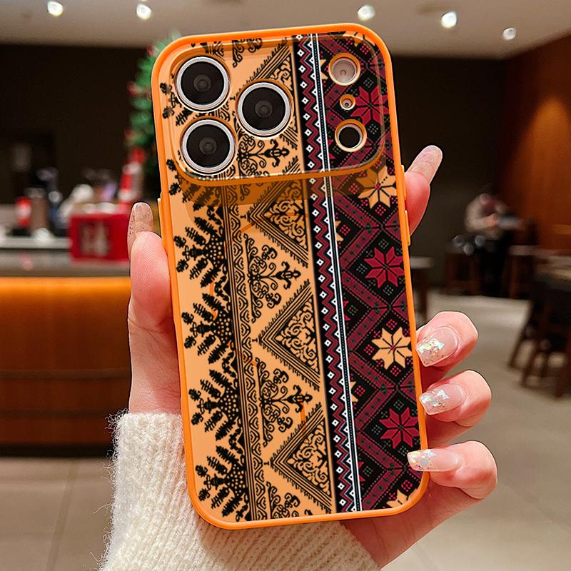 Magnetic For Magsafe Case For iPhone 17 Pro Max European-style Vintage Pattern Skin Feeling Cover For iPhone 16 15 14 13 Pro Max