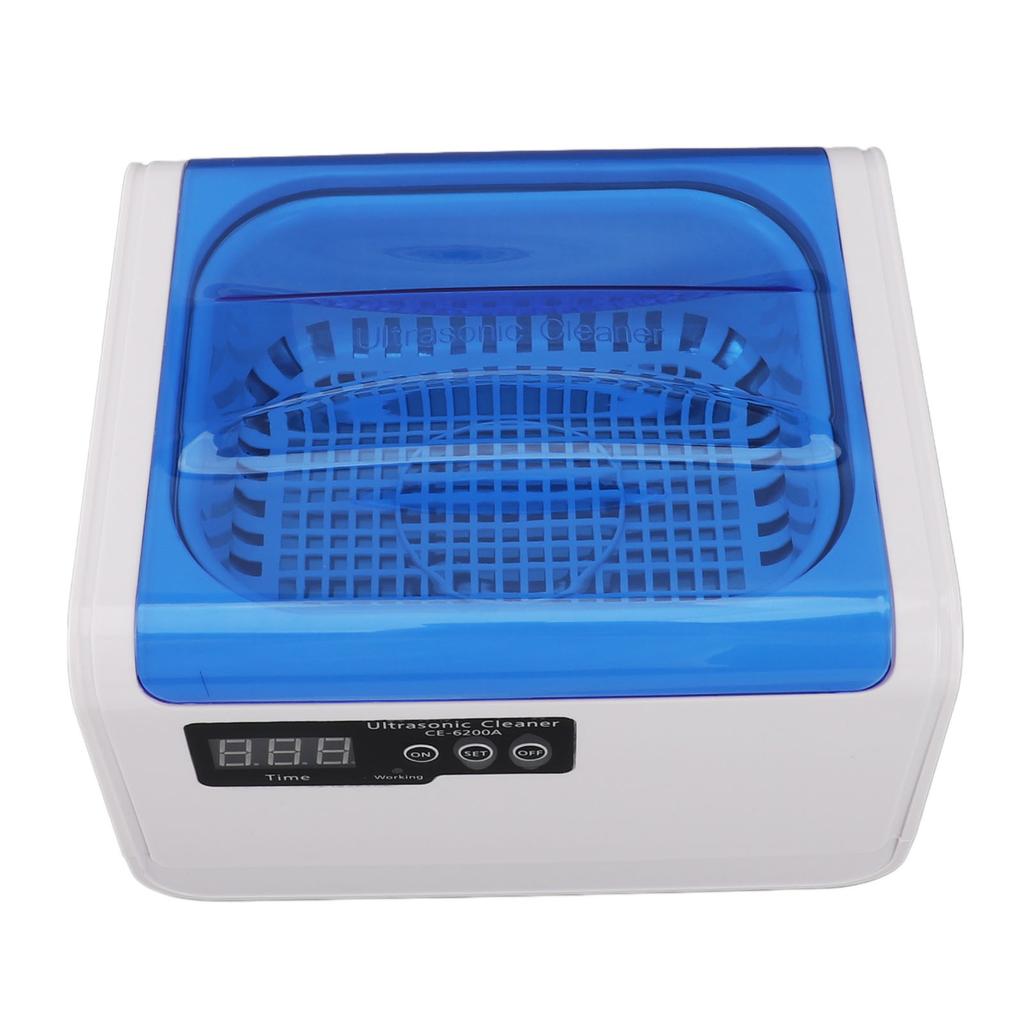 Ultrasound Cleaner 1.4L 70W 304 Stainless Steel Portable Jewelry Cleaning Machine with Timing EU