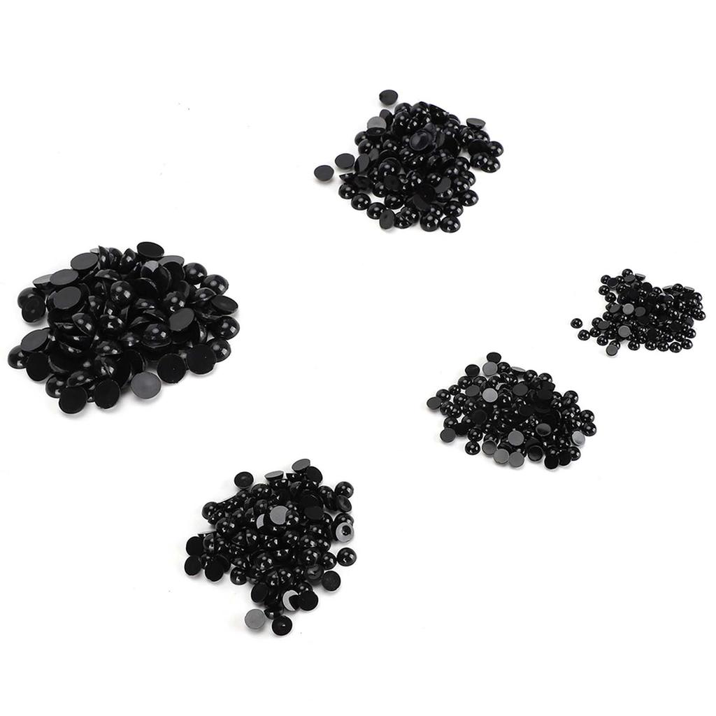 500pcs DIY Artificial Animal Eyes Black Flat Bottom Domed Sewing Crafting Buttons for Doll Kid Toys AccessoriesType 2