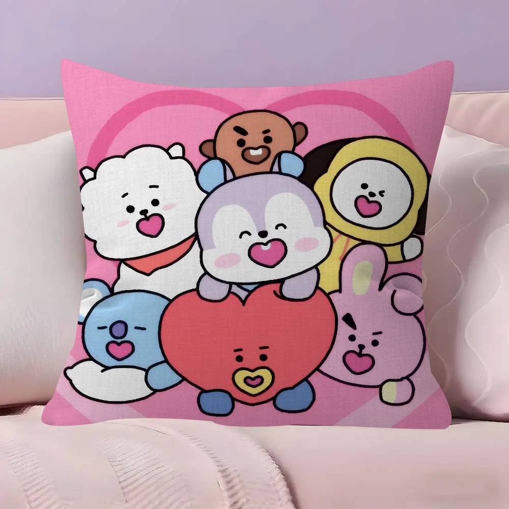 Pillowcase Toon Gift Cushion Cover Bedroom Home Sofa Chair Seat Decor Pillow Case Cute Cartoon Characters B-B-Bt-21
