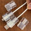 1-20PCS Transparent Data Cable Protective Cover Clip for IPhone 16 15Pro Universal Soft USB Type C Charger Cord Protector Sleeve