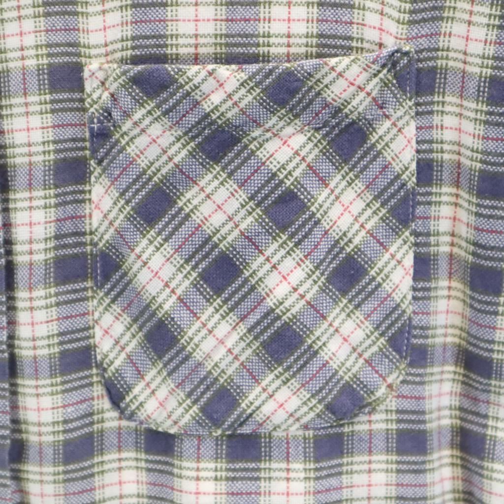 R by 45rpm Check Pattern Long sleeve shirt 2 Navy system NMD Men's Used