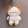 Delicate Travel Kitten Plush Cat Bag Pendant Bell Scarf Cat Plush Keyring Cute PP Cotton Plush Cat Doll Keychain Christmas Gift