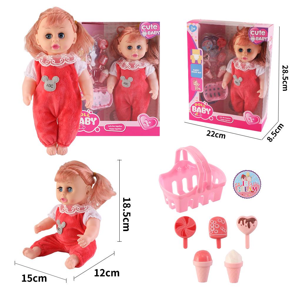 12-Inch Soft Talking Baby Doll Sleep Companion Toy - Ideal Gift for Girls